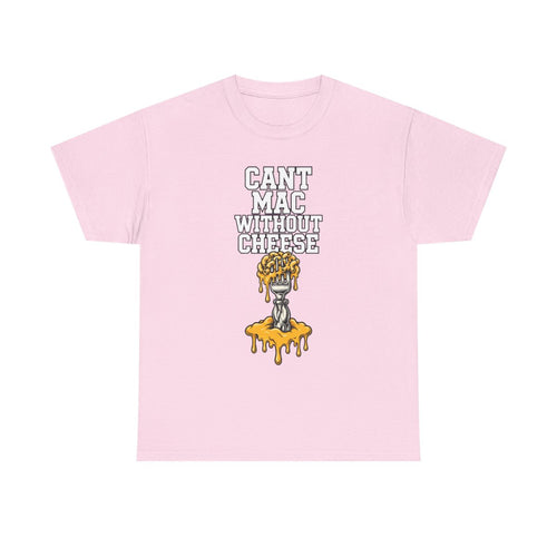 Can't Mac Without Cheese Tee - Light Pink