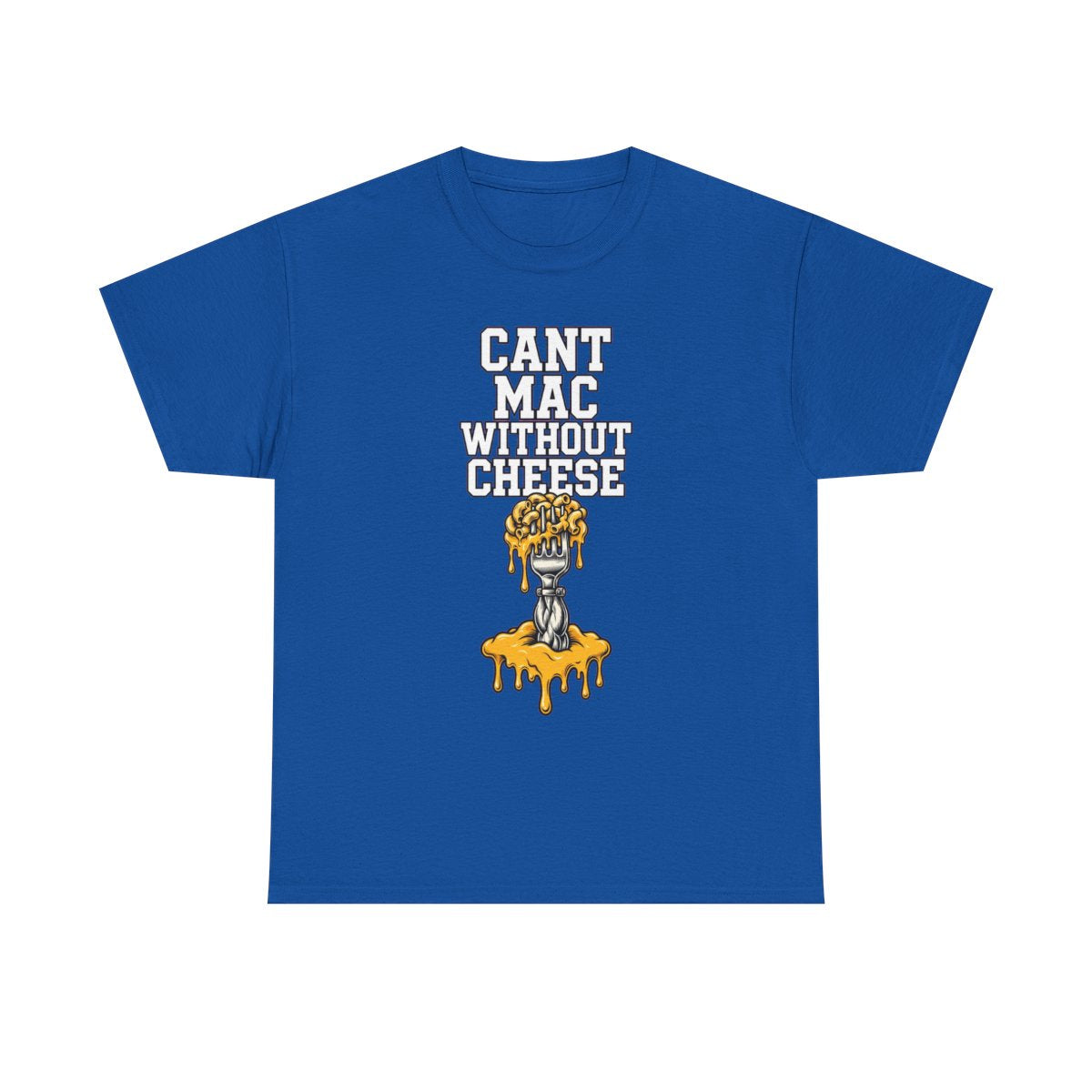 Can't Mac Without Cheese Tee - Royal Blue