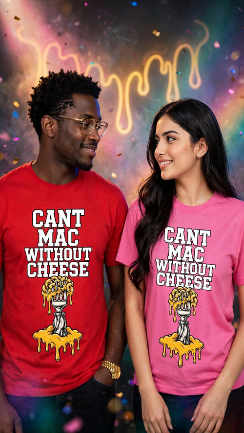 Can't Mac Without Cheese Tee - Chef Gianni's Atlanta Catering merch