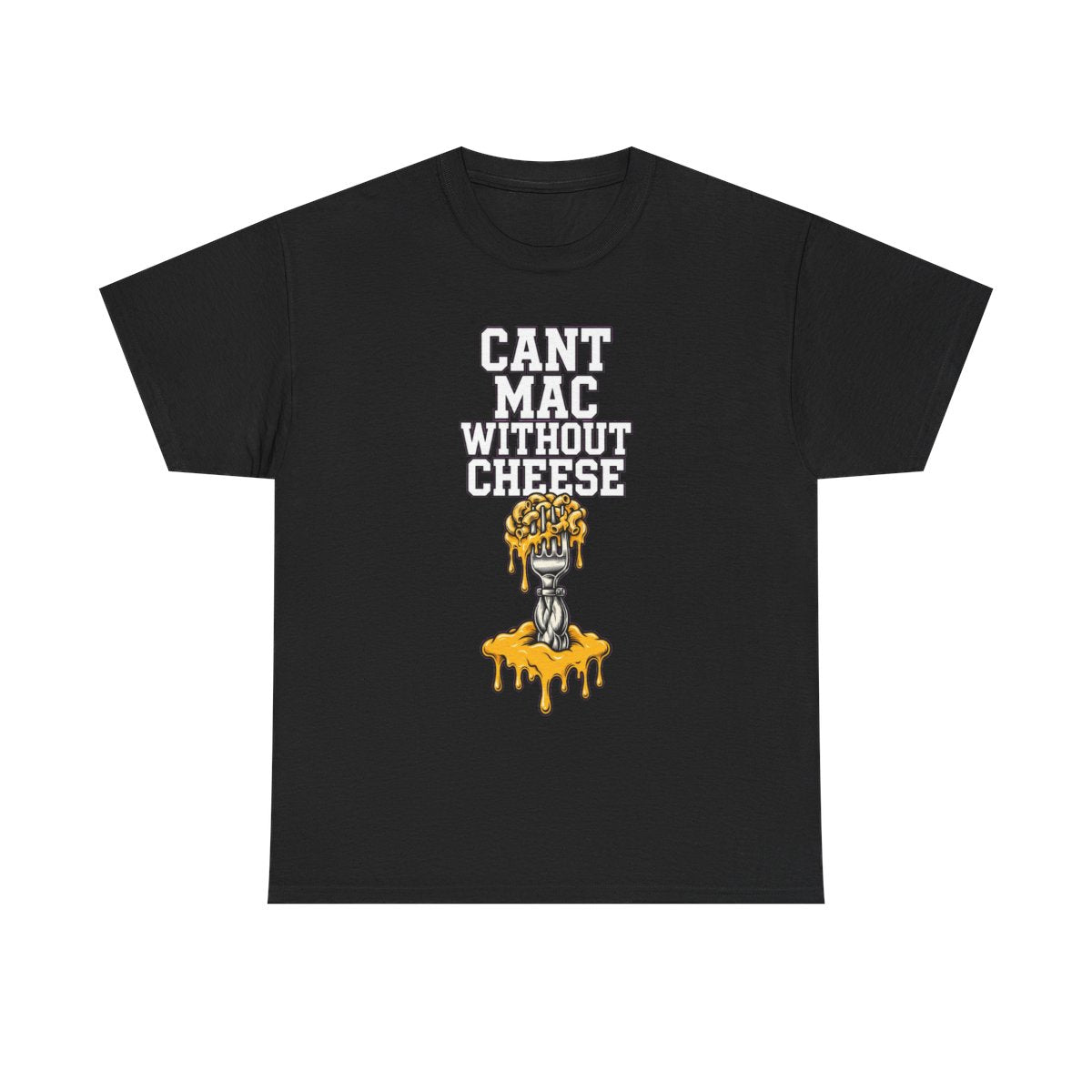 Can't Mac Without Cheese Tee - Black