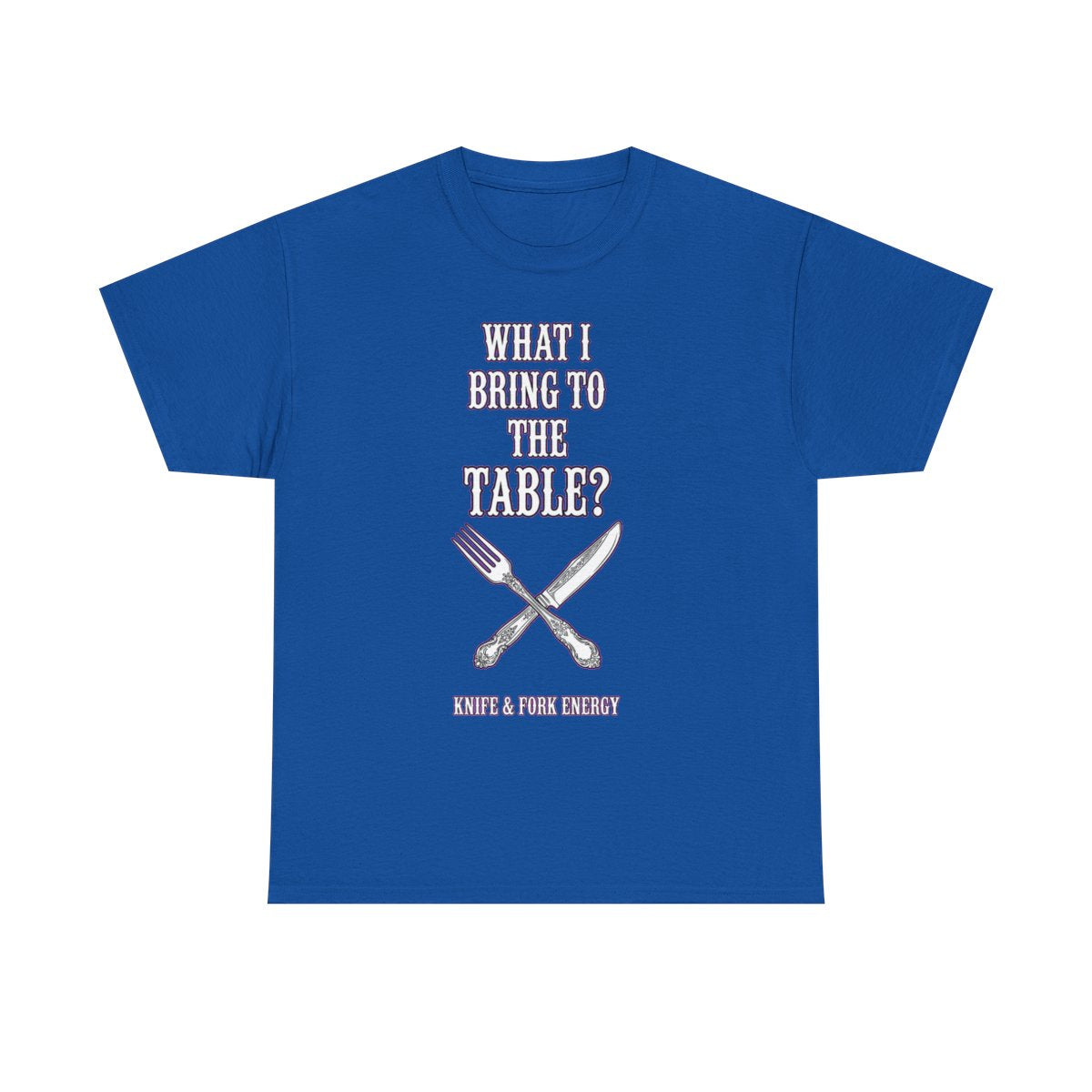 Knife & Fork Energy Tee - Royal Blue