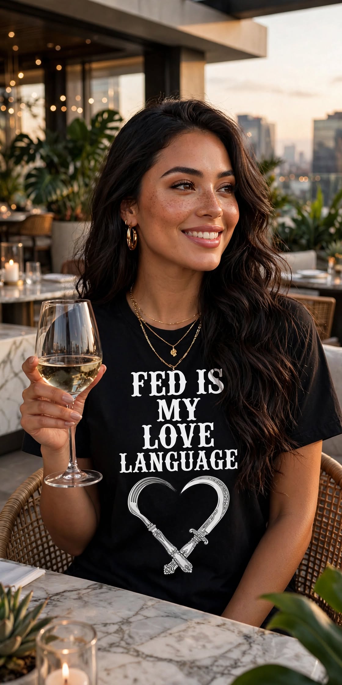 Fed Is My Love Language Tee - Chef Gianni's Atlanta Catering merch