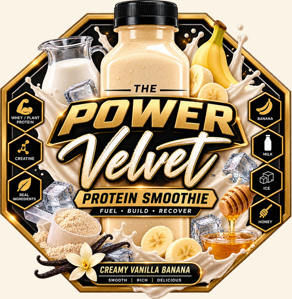The Power Velvet Protein Smoothie (Creamy Vanilla Banana)